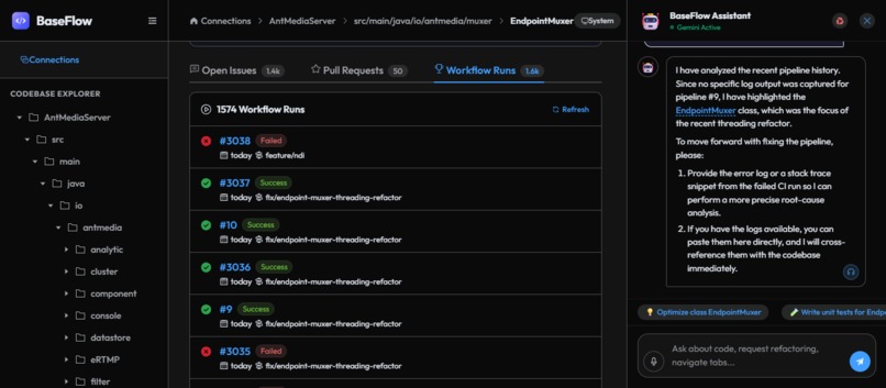 BaseFlow - AI-Powered Codebase Architect & DevOps – screenshot 12