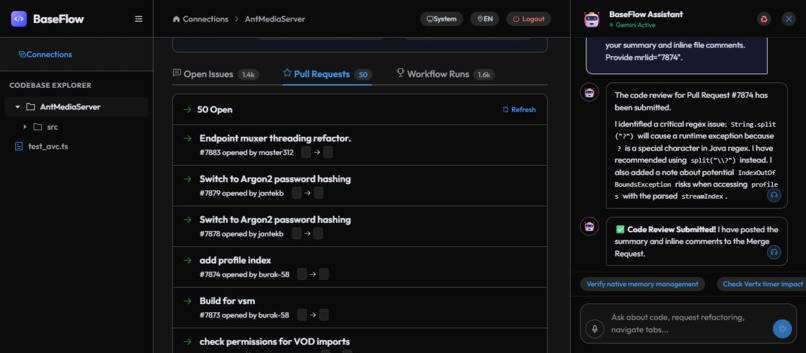 BaseFlow - AI-Powered Codebase Architect & DevOps – screenshot 11