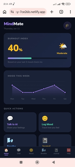 MindMate - AI Student Mental Health App – screenshot 4
