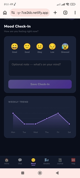 MindMate - AI Student Mental Health App – screenshot 2