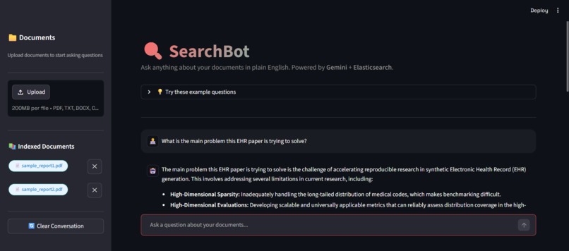 SearchBot — AI Document Intelligence Agent – screenshot 3
