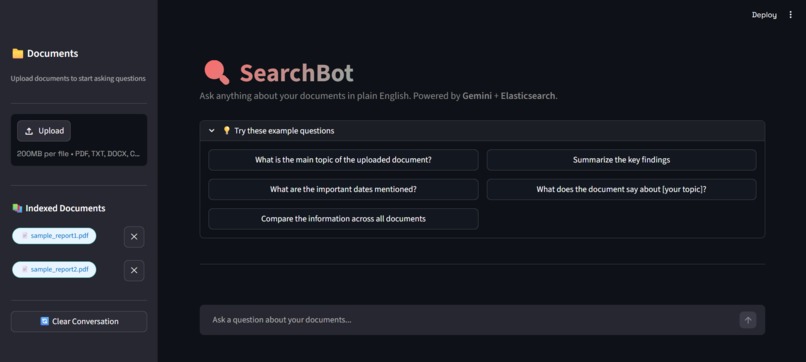 SearchBot — AI Document Intelligence Agent – screenshot 2