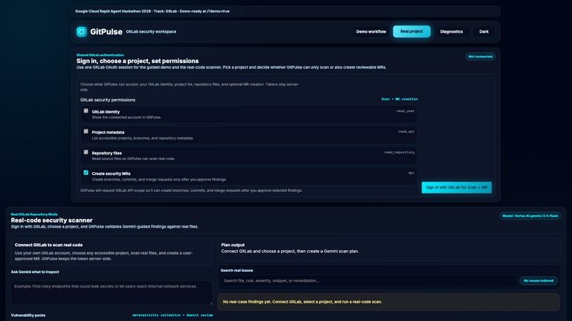 GitPulse — Agent-Native Security Scanner & Autofixer  – screenshot 2