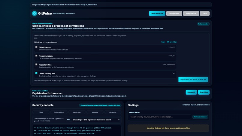 GitPulse — Agent-Native Security Scanner & Autofixer  – screenshot 4