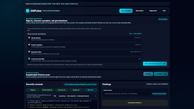GitPulse — Agent-Native Security Scanner & Autofixer  – screenshot 7