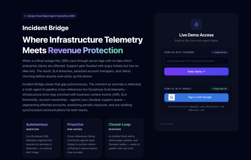 Incident Bridge – screenshot 1