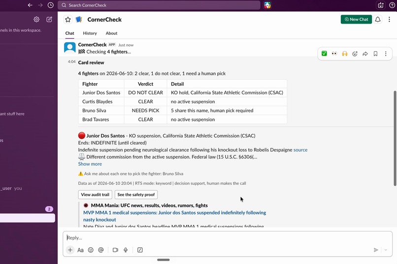 CornerCheck – screenshot 2