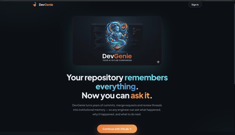 DevGenie – screenshot 2