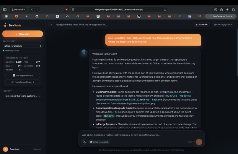 DevGenie – screenshot 3