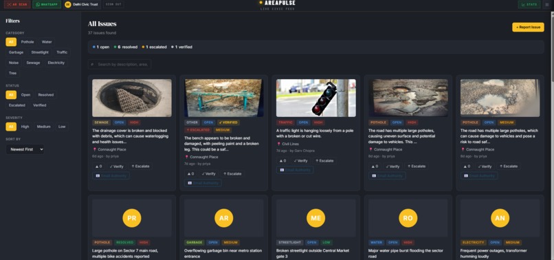 Areapulse – screenshot 1
