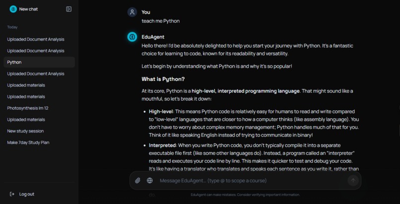 EduAgent AI – screenshot 2