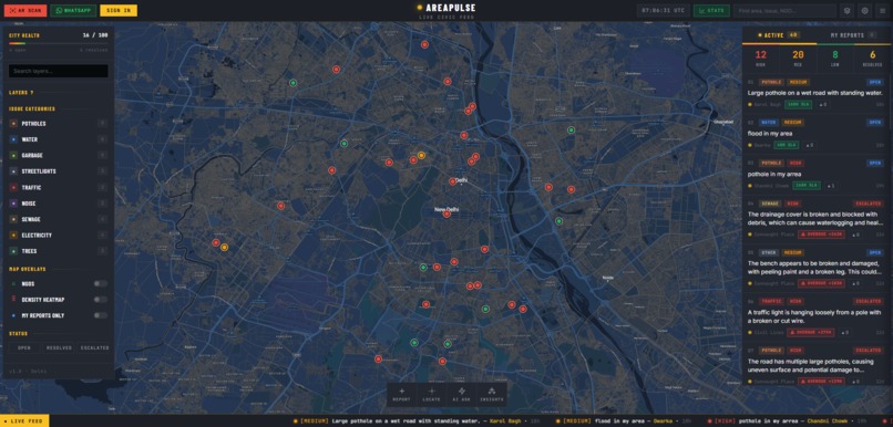 Areapulse – screenshot 2