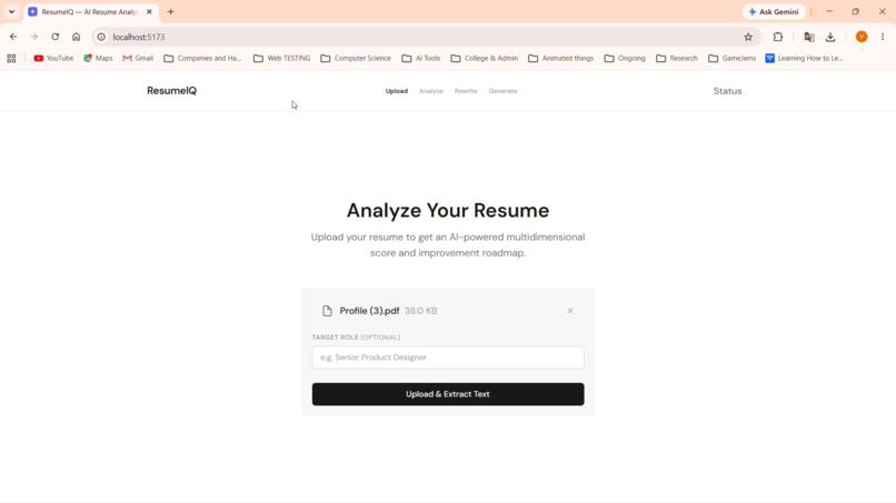 ResumeIQ – screenshot 1