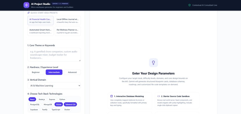 AI Project Idea Generator – screenshot 1