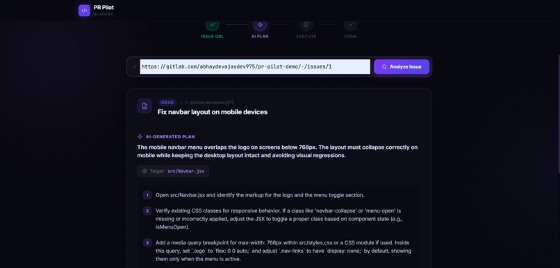 PR Pilot – screenshot 2