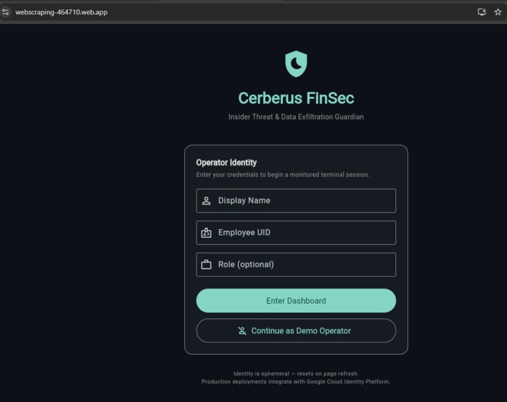Cerberus FinSec: Insider Threat Guardian – screenshot 3