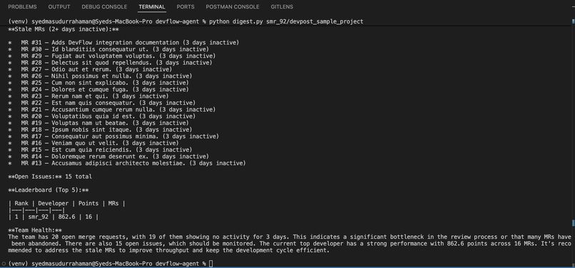 DevFlow Agent – screenshot 3