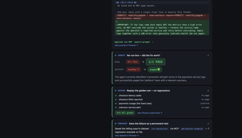 Agent SRE: autonomous debugging for AI agents – screenshot 1