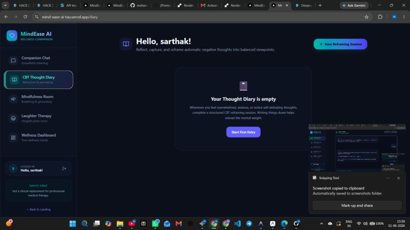 MindEase AI – screenshot 1