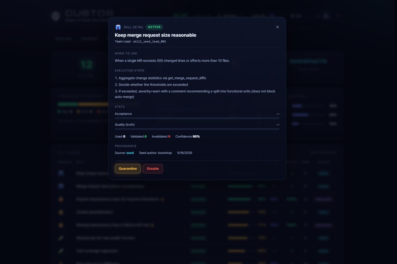 Custos — Always-on GitLab Repo Custodian – screenshot 7