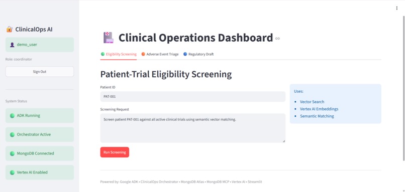 ClinicalOps-Agent – screenshot 2