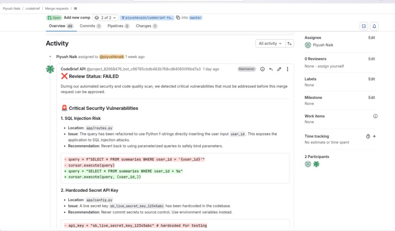 GitGuard AI – screenshot 3