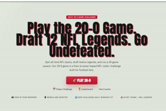 20-0 Game NFL Draft