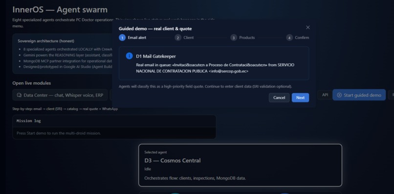 InnerOS-Sovereign Multi-Agent Swarm for IT Field Operations – screenshot 7