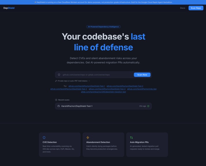 DepShield – screenshot 1