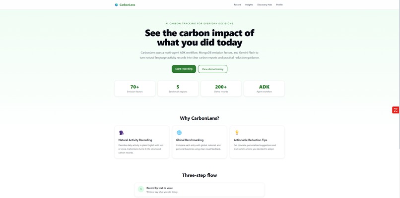 CarbonLens: Voice-Powered Carbon Agent – screenshot 4