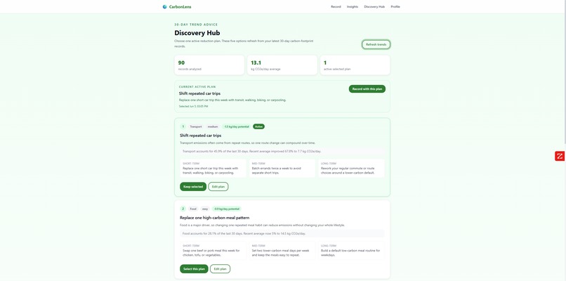 CarbonLens: Voice-Powered Carbon Agent – screenshot 5