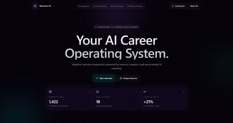 Memento OS – AI Career Operating System – screenshot 1