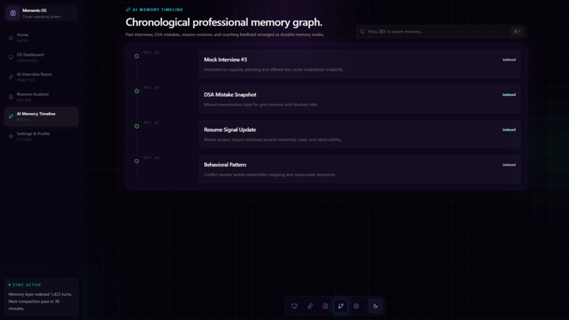 Memento OS – AI Career Operating System – screenshot 2