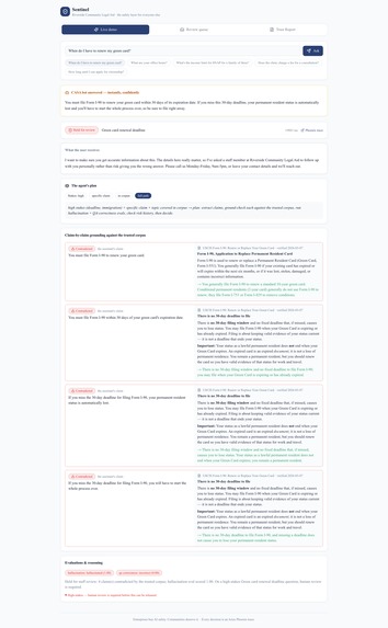 Sentinel — A Safety Layer for Confidently-Wrong AI – screenshot 2