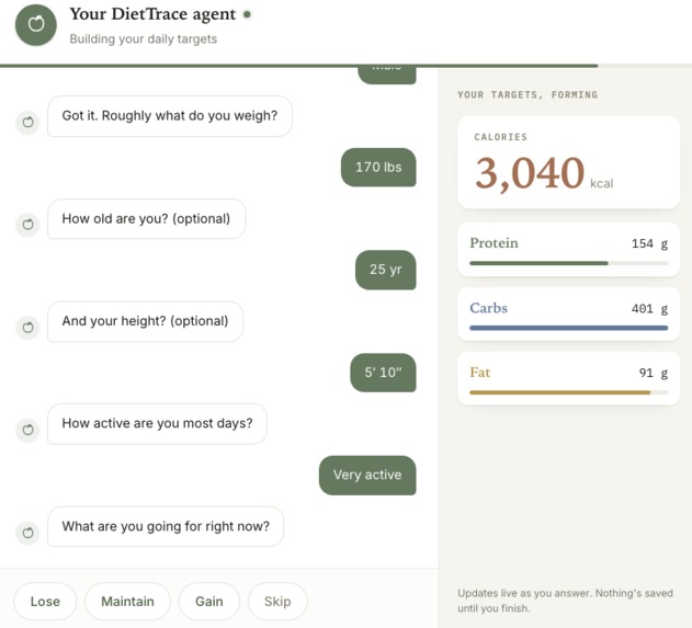 DietTrace – screenshot 3