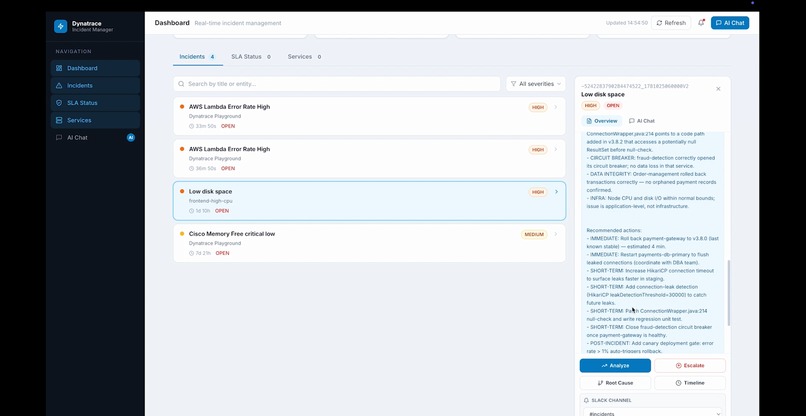 IncidentCommanderAgent – screenshot 2