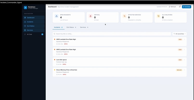 IncidentCommanderAgent – screenshot 1
