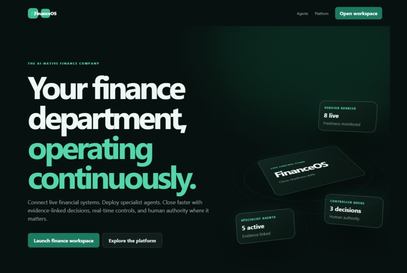 AI-Native FinanceOps Control Plane for Small Business – screenshot 1