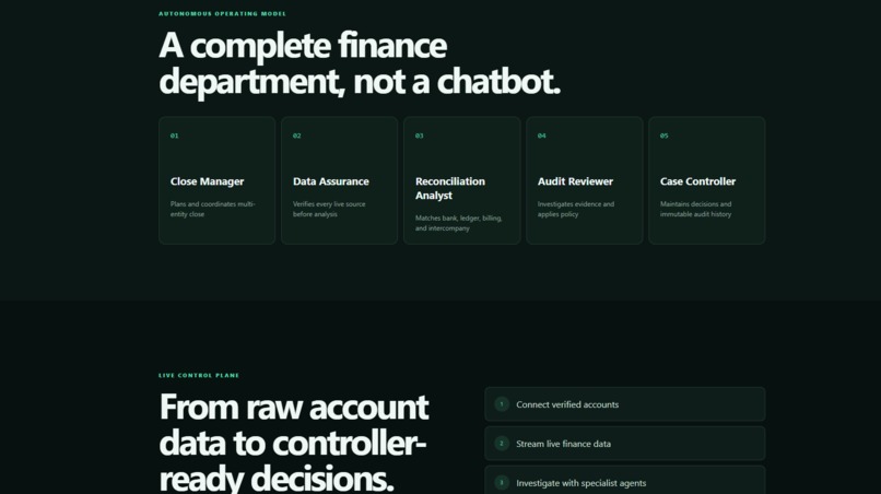 AI-Native FinanceOps Control Plane for Small Business – screenshot 2