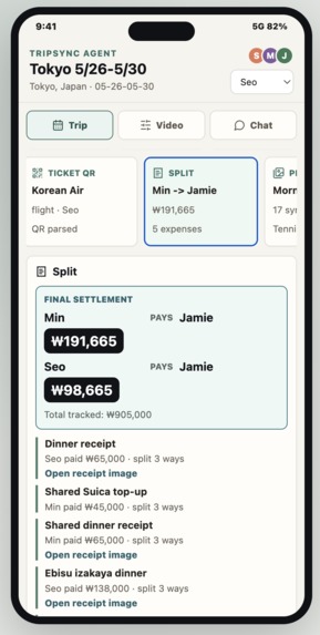 Tripsync – screenshot 3