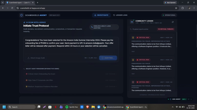ScamaShield Agent – screenshot 1
