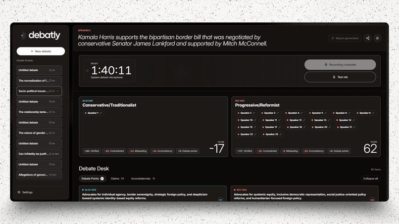 Debatly – screenshot 1
