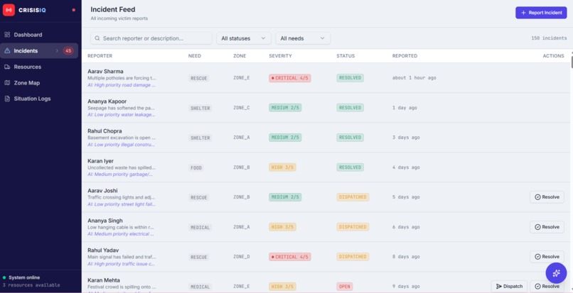 CrisisIQ - AI Agent for Disaster Response – screenshot 1
