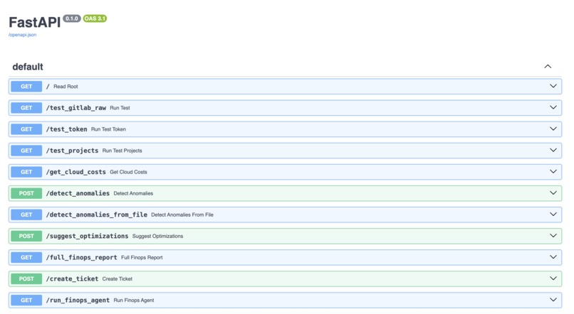 Autonomous FinOps Agent: From Cloud analysis to Cost Actions – screenshot 1