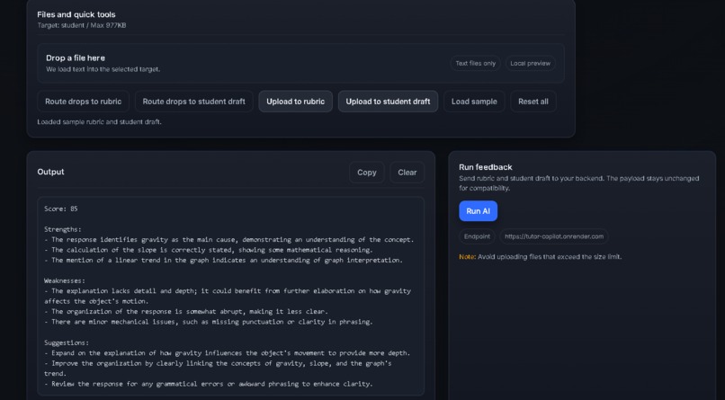 Tutor Copilot – screenshot 1