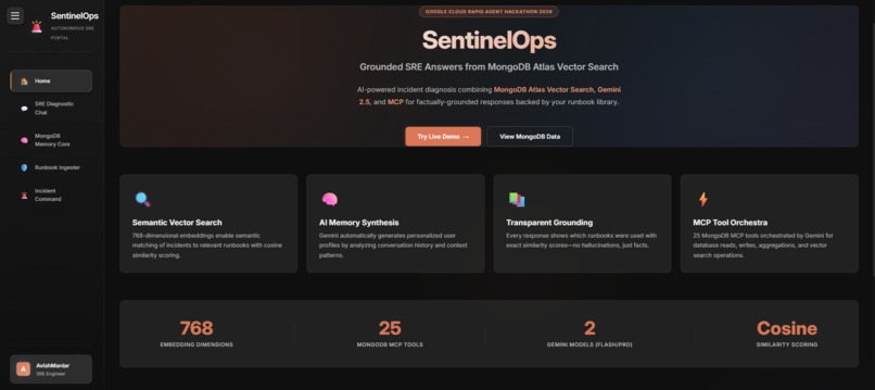 SentinelOps: Autonomous SRE & DevOps Incident Command Portal – screenshot 2