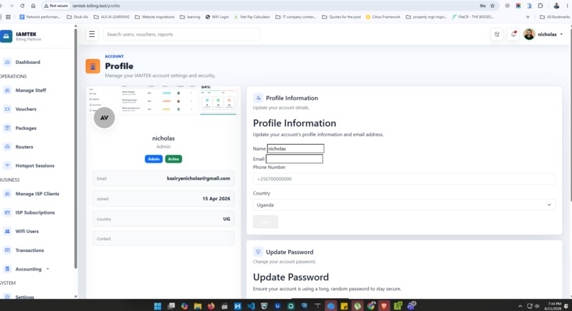 iamtek Smart Hotspot Management system – screenshot 5