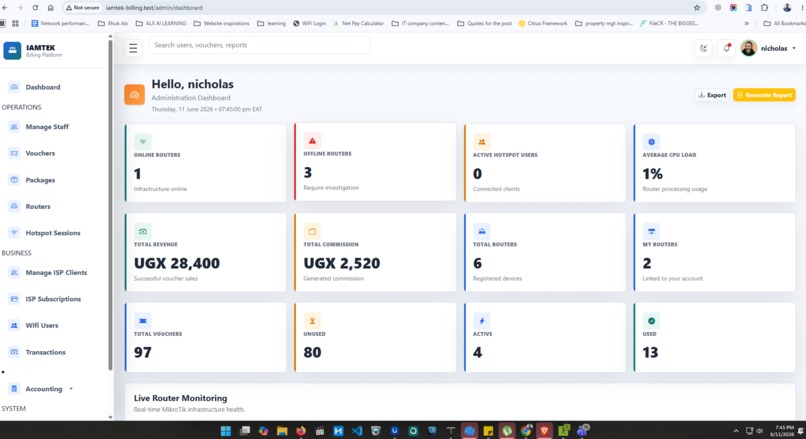 iamtek Smart Hotspot Management system – screenshot 6