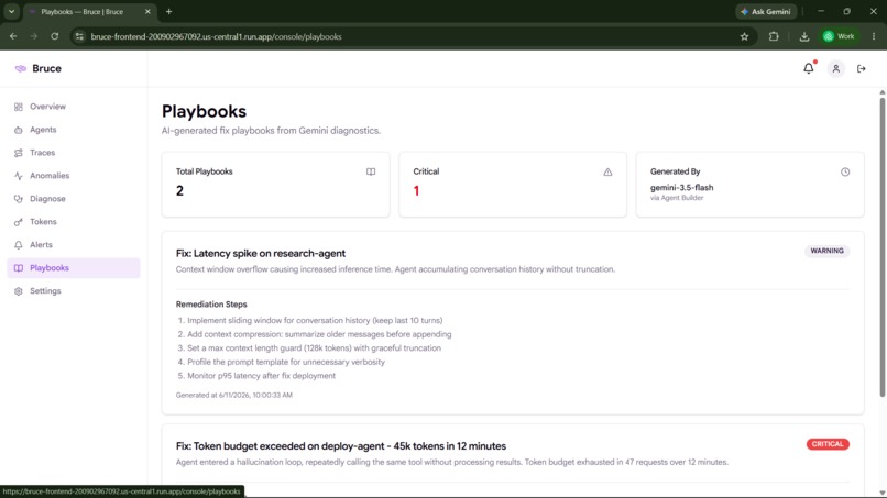 Bruce — AI Agent Observability Copilot – screenshot 7