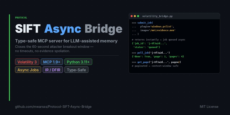 VOLBREACH (Protocol-SIFT-Async-Bridge) – screenshot 1